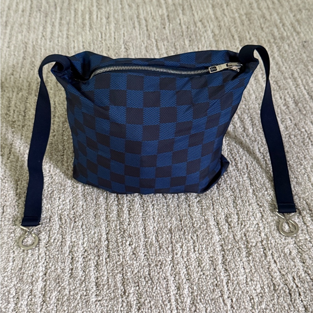 Louis Vuitton Blue and Black Windbreaker with Stand-Up Collar - Picture 6 of 7